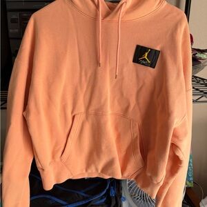 Peach Jordan Brand Hoodie with Logo